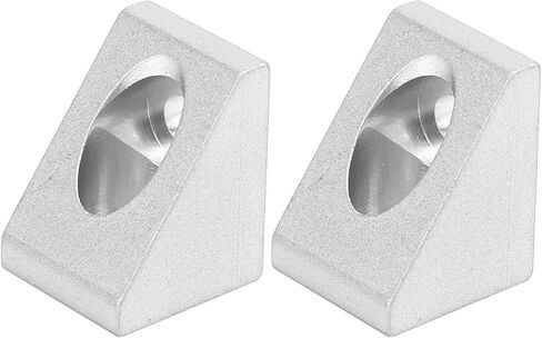 Inside Corner Gusset Bracket Aluminum Right Angled Triangle Seat 3204 0001 0002 15x19mm for Robotics Support Accessories 2Pcs in Saudi Arabia