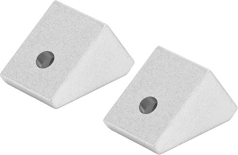 Inside Corner Gusset Bracket Aluminum Right Angled Triangle Seat 3204 0001 0002 15x19mm for Robotics Support Accessories 2Pcs in Saudi Arabia