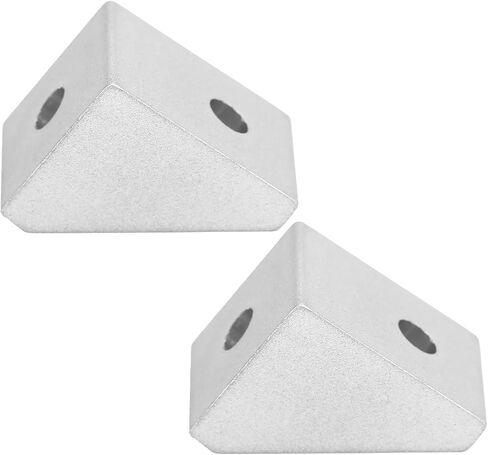 Inside Corner Gusset Bracket Aluminum Right Angled Triangle Seat 3204 0001 0002 15x19mm for Robotics Support Accessories 2Pcs in Saudi Arabia