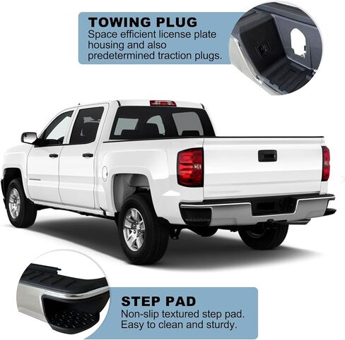 استبدال المصد الخلفي لـ 14-18 Chevy Silverado GMC Sierra 1500 مع ثقب المستشعر ، GM1103175 in Kuwait