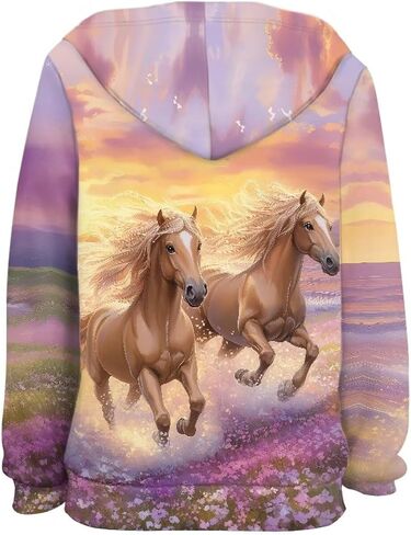 doginthehole Fashion Hoodies for Boys Girls Kids Youth Hooded Pullover Long Sleeve Sweatshirts Cute Animal Graphic in Kuwait