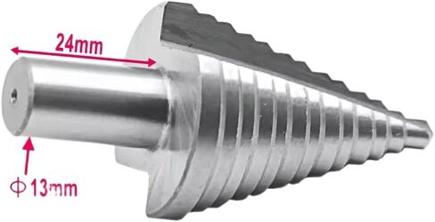 5-35MM High Speed Steel Step Drill Bit Wood Metal Drilling Bit Power Tools Hole Cutter Industrial Reamer Tool Accessories in Saudi Arabia