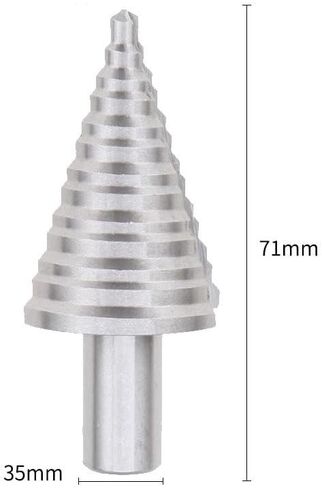 5-35MM High Speed Steel Step Drill Bit Wood Metal Drilling Bit Power Tools Hole Cutter Industrial Reamer Tool Accessories in Saudi Arabia
