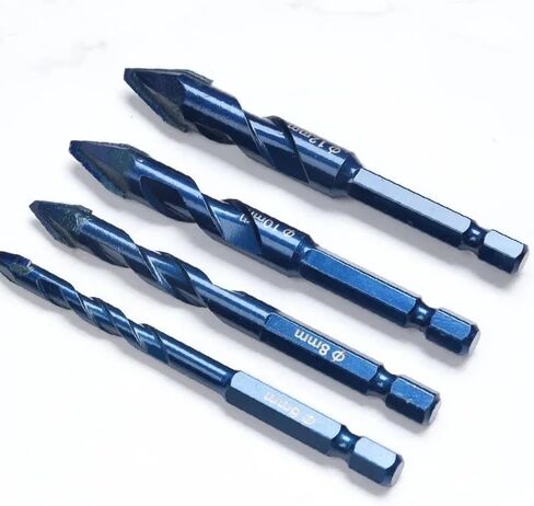 5pcs High Hardness Eccentric Drill Precision Drilling 6/6/8/10/12mm Glass Tile Ceramic Punching Rock Slab Triangle Drill bit in Saudi Arabia