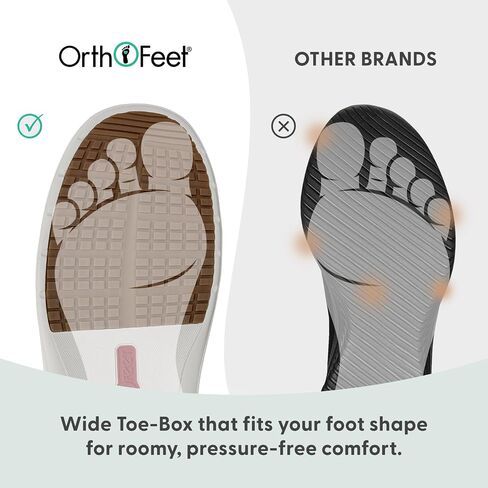Orthofeet Men's Orthopedic Black Leather Pierre Hands-Free Casual Shoe in Saudi Arabia