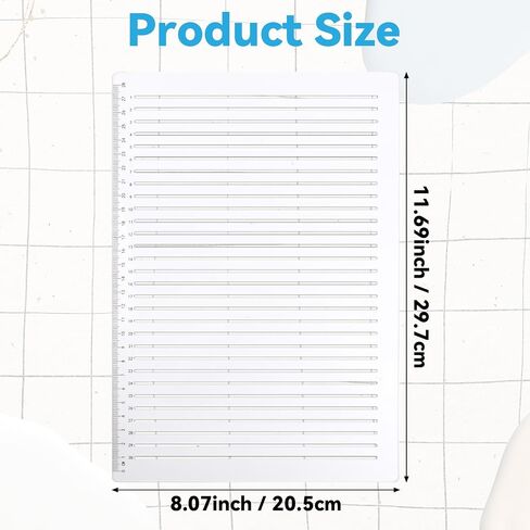 Plastic Straight Line Stencil Template (1pcs+1 Wooden Stripe) in Saudi Arabia