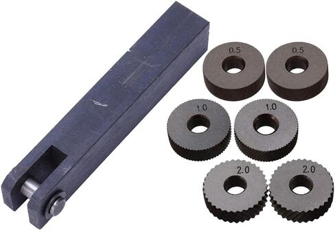 Steel Knurler Knurling Tool Set 0.5/1/2mm Pitch - High Strength and - -Rust - Great for Metalworking in Saudi Arabia