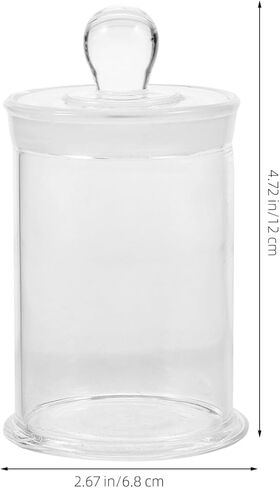 Healifty Glass Sample Bottle Small Clear Specimen Display Jar Vials Container with Lids Empty Reusable for Chemistry in Saudi Arabia