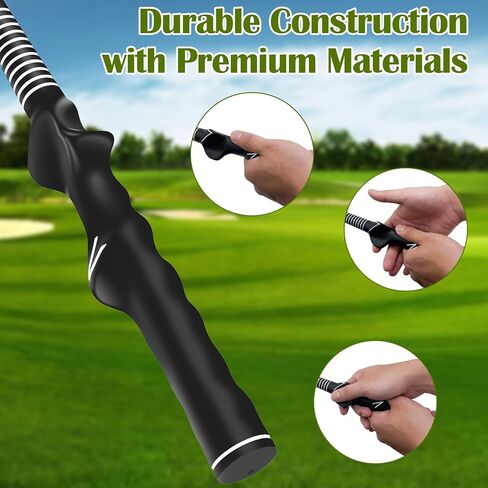 Retractable Golf Swing Trainer, Golf Grip Trainer, Training Aid for Warm-Up, Swing Aid, Strength & Tempo Training for Chipping & Hitting in Saudi Arabia