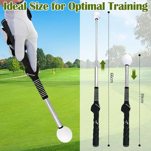 Retractable Golf Swing Trainer, Golf Grip Trainer, Training Aid for Warm-Up, Swing Aid, Strength & Tempo Training for Chipping & Hitting in Saudi Arabia