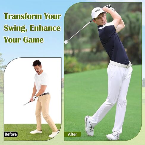 Retractable Golf Swing Trainer, Golf Grip Trainer, Training Aid for Warm-Up, Swing Aid, Strength & Tempo Training for Chipping & Hitting in Saudi Arabia