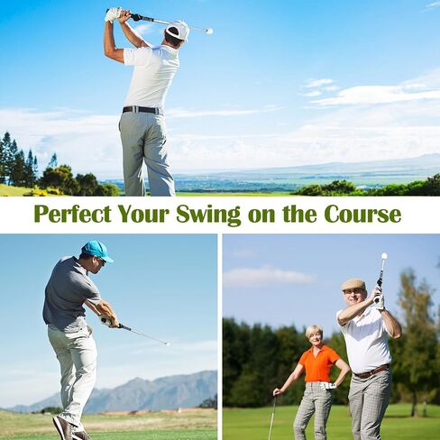 Retractable Golf Swing Trainer, Golf Grip Trainer, Training Aid for Warm-Up, Swing Aid, Strength & Tempo Training for Chipping & Hitting in Saudi Arabia