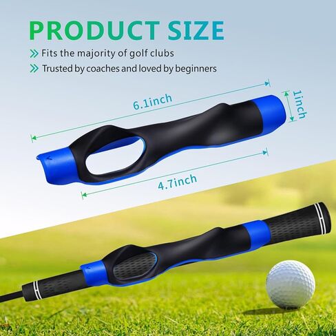 Golf Grip Trainer, Golf Training Aid for Enhance Grip Strength and Swing Technique for Superior, Grip Trainer GolfClub to Help Train Correct Hand Position, Portable and Durable in Saudi Arabia