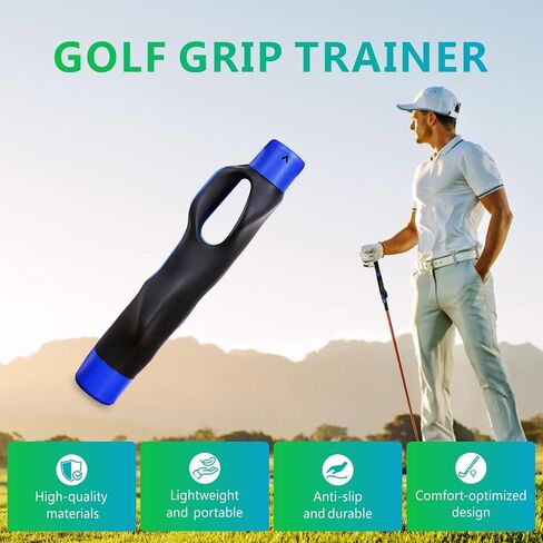 Golf Grip Trainer, Golf Training Aid for Enhance Grip Strength and Swing Technique for Superior, Grip Trainer GolfClub to Help Train Correct Hand Position, Portable and Durable in Saudi Arabia