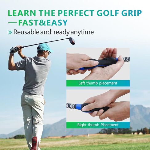 Golf Grip Trainer, Golf Training Aid for Enhance Grip Strength and Swing Technique for Superior, Grip Trainer GolfClub to Help Train Correct Hand Position, Portable and Durable in Saudi Arabia