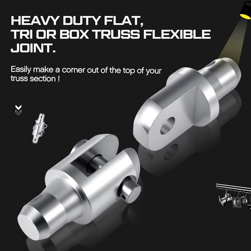 2 Pack Aluminum Flexible Hinge Joint Suit Flat with Clips Pin Tri Box Truss 290mm Trussing Lighting Dj Stage Lighting Accessories in Saudi Arabia