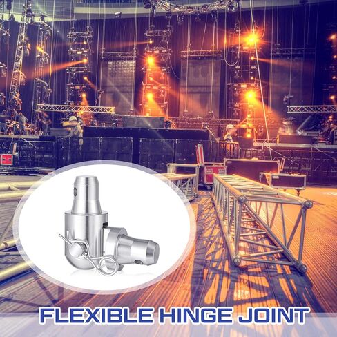 2 Pack Aluminum Flexible Hinge Joint Suit Flat with Clips Pin Tri Box Truss 290mm Trussing Lighting Dj Stage Lighting Accessories in Saudi Arabia