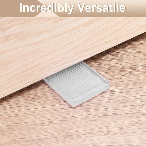 UXCELL 4 PCS Levelers ، حشود طاولة سوداء بلاستيكية مرنة ، شركة إسفين متعددة الأغراض وغير قابلة للانزلاق لجدول غير متساوٍ ، أرجل خزانة ، وأثاث DIY DOOR ، ارتفاع 10 مم in Saudi Arabia