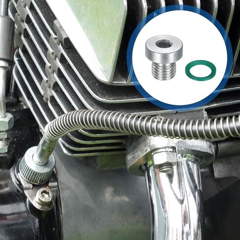 UXCELL 2PCS M20X1.5 قابس تركيب أنابيب رأس hex الداخلية ، أو قابس مقبس خيوط الصلب الكربوني العالمي مع حلقة O الأخضر لإنهاء الأنابيب أو مصارف الاستبدال in Saudi Arabia