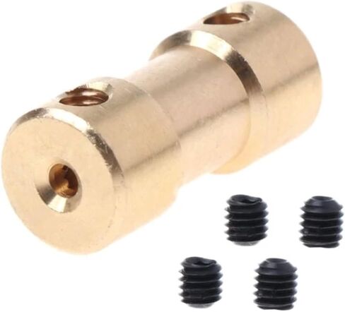 1PC COPPER COUPLER 20 مم طول محرك اقتران عمود توصيل محرك (3.17 مم إلى 3.17 مم) in Saudi Arabia