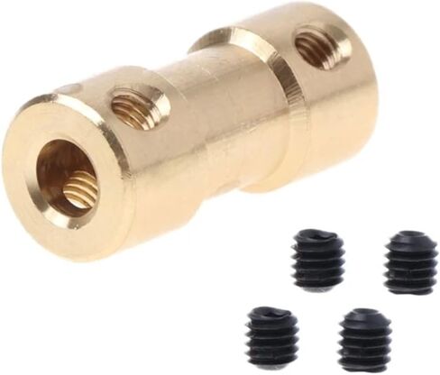 1PC COPPER COUPLER 20 مم طول محرك اقتران عمود توصيل محرك (3.17 مم إلى 3.17 مم) in Saudi Arabia