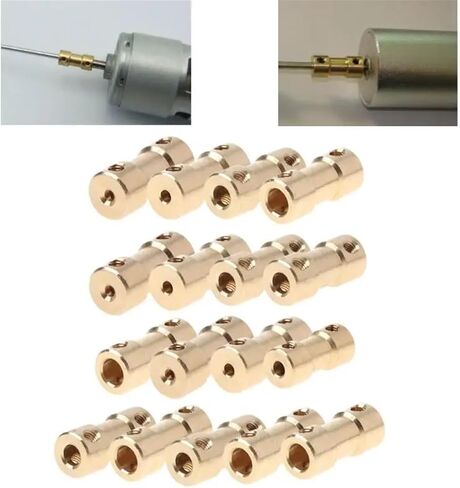 1PC COPPER COUPLER 20 مم طول محرك اقتران عمود توصيل محرك (3.17 مم إلى 3.17 مم) in Saudi Arabia