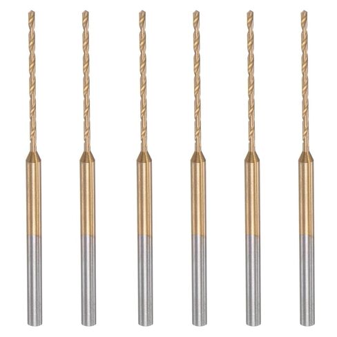#Uus 6pcs 1mm micro pritch bits titanium فولاذ عالي السرعة مغلفة in Kuwait
