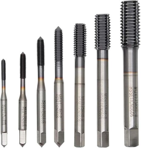 كوبالت برغي مؤشر ترابط بتات الحفر التي تشكل الفلوت M1-M12 5pcs (M1.5x0.35) in Kuwait