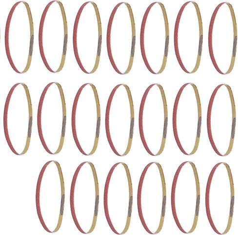 Sandpaper Belt, 20Pcs Sanding Abrasive Strip Replacement 20 Pieces Tape Sanders Tool for Sander 330x10mm600 Machine Special Metal Polishing and Deburring (120#) in Saudi Arabia