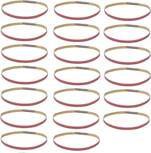 Sandpaper Belt, 20Pcs Sanding Abrasive Strip Replacement 20 Pieces Tape Sanders Tool for Sander 330x10mm600 Machine Special Metal Polishing and Deburring (120#) in Saudi Arabia