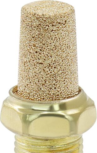 10 PCS النحاس النحاسي المصفوفات الهوائية ، 1/8 "(DN6) تجهيزات كاتم الصوت الخيط الذكور ، البرونز المتلاعب المتين لتقليل الضوضاء في الأنظمة والأدوات الهوائية in Saudi Arabia
