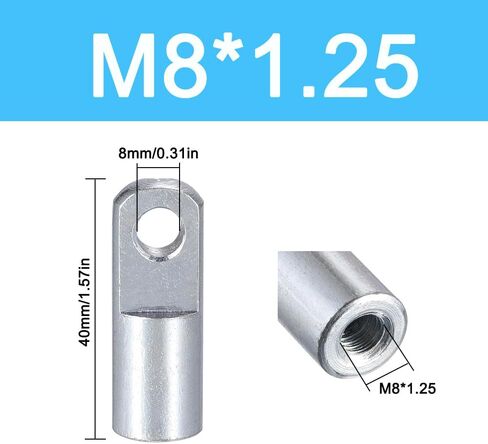 4pcs Air Cylinder Rod Clevis End ، M12*1.25 thread thread 62mm connector for pneumatic Air Cylinder Foot Mounting in Kuwait