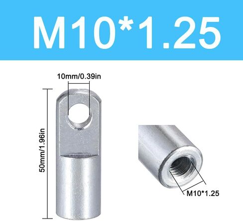 4pcs Air Cylinder Rod Clevis End ، M12*1.25 thread thread 62mm connector for pneumatic Air Cylinder Foot Mounting in Kuwait