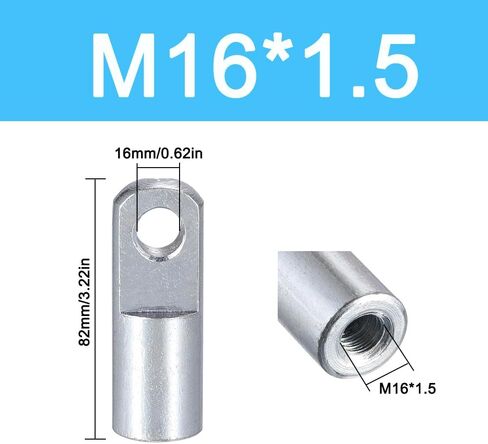 4pcs Air Cylinder Rod Clevis End ، M12*1.25 thread thread 62mm connector for pneumatic Air Cylinder Foot Mounting in Kuwait