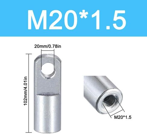 4pcs Air Cylinder Rod Clevis End ، M12*1.25 thread thread 62mm connector for pneumatic Air Cylinder Foot Mounting in Kuwait