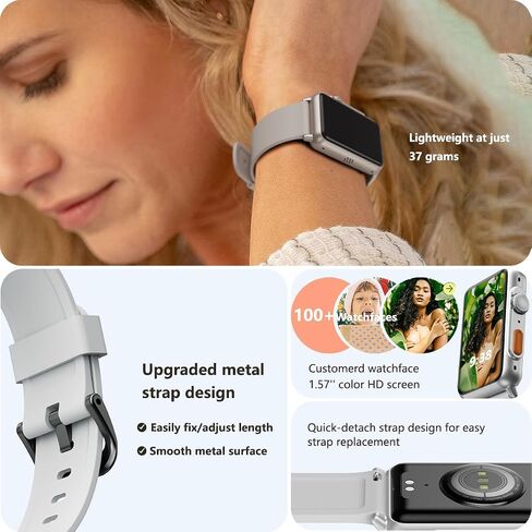 Fitvii Health Fitness Tracker ، 24/7 شاشة معدل ضربات القلب في ضغط الدم ، ساعة ذكية (إجابة/إجراء مكالمات) مع ساعة تتبع نوم الأكسجين ، خطوة مقاومة للماء ، تعقب نشاط السعرات الحرارية للنساء الرجال in Kuwait