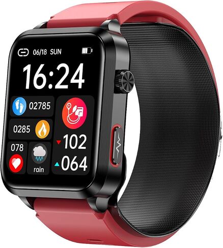 ضغط الدم الذكي مع كفة مضخة الهواء ، 1.92 "Health Monitor Oxygen/درجة الحرارة/معدل ضربات القلب ، 120+ رياضة ، بطارية لمدة 30 يومًا ، IP68 مقاومة للماء ، Android iOS Tracker للرجال النساء (الأزرق) in Saudi Arabia