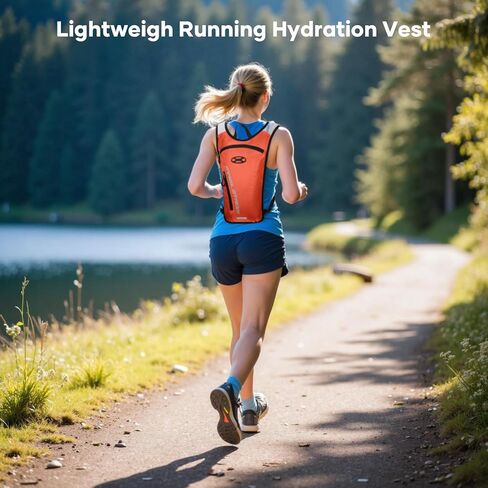 Maelstrom Running Hydration Vest, Hiking Backpack with 2L Water Bladder for Cycling Rave for Men Women in Kuwait