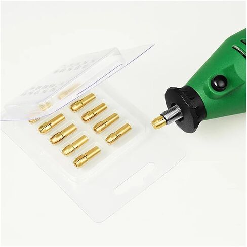 0.8-3.2mm Mini Drill Collet Chuck Electric Mill Thaft Cap Nut Silver Brass Chucks (Brass 3.2mm (4.8mm)) in Saudi Arabia