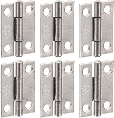 10Pcs 1in Foldable 4 Hole Butt Hinges, 304 Stainless Steel Hinges for Marine Boxes, Cabinets and Doors in Saudi Arabia