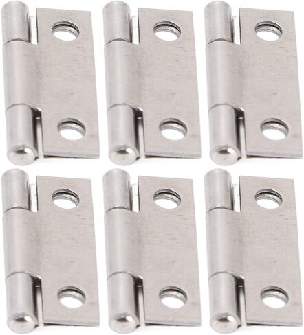 10Pcs 1in Foldable 4 Hole Butt Hinges, 304 Stainless Steel Hinges for Marine Boxes, Cabinets and Doors in Saudi Arabia
