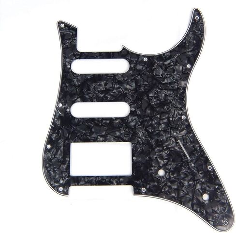 Guitar Pickguard For YAMAHA Pacifica EG 112 PAC112V, 4Ply Black Pearloid in Saudi Arabia