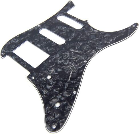 Guitar Pickguard For YAMAHA Pacifica EG 112 PAC112V, 4Ply Black Pearloid in Saudi Arabia