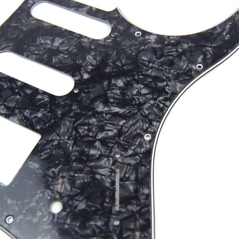 Guitar Pickguard For YAMAHA Pacifica EG 112 PAC112V, 4Ply Black Pearloid in Saudi Arabia