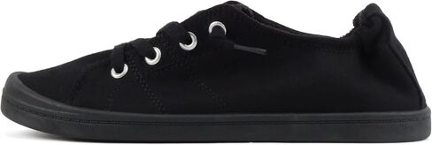 Soda Flat Women Shoes Linen Canvas Slip On Sneakers Lace Up Style Loafers Zig-S in Kuwait