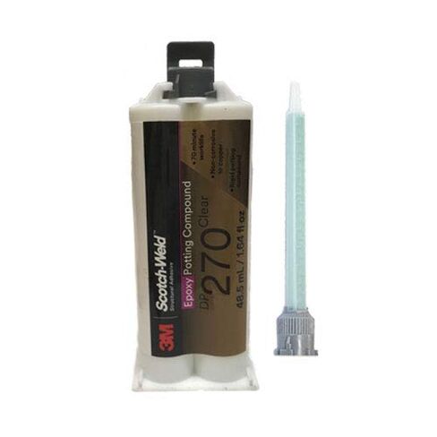 3M SCOCTWELD DP270 CLEAR 60 دقيقة كهربائية ، الايبوكسي المقاومة الحرارية (50 مل/1.7 أوقية خرطوشة) in Saudi Arabia