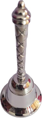 Handheld ghanti Indian Brass handbell for Events foodline Alarm Jingle Ringers Service Bell Extra Loud Solid Bras Handheld Call Bell by ATCUSA (Design no 2) in Saudi Arabia