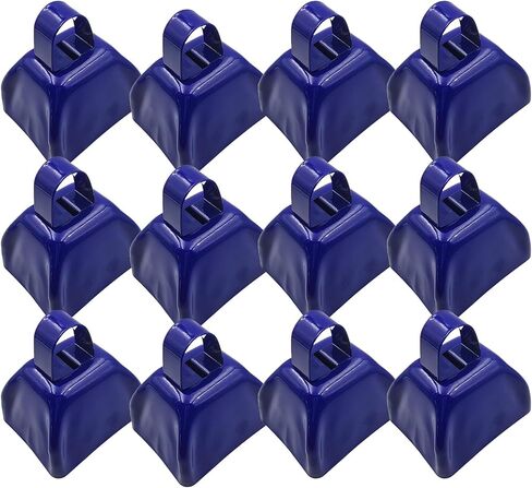 Btuty 6 Pack Cowbells 3 Inch Metal Cowbell Noise Makers Sporting Events Small Cow Bell for Football Games Cheering Noisemakers Weddings Mini Cow Bells DIY Christmas Accessories in Saudi Arabia