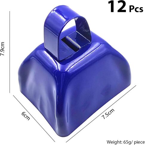 Btuty 6 Pack Cowbells 3 Inch Metal Cowbell Noise Makers Sporting Events Small Cow Bell for Football Games Cheering Noisemakers Weddings Mini Cow Bells DIY Christmas Accessories in Saudi Arabia