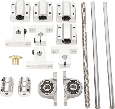 Aramox Linear Motion Shaft Kit - and Less Noisy - for Industrial Automation Equipment, 3D Printer, Engraving Machine - High Tensile Strength - 304 Stainless Steel Shaft (8-200) in Saudi Arabia
